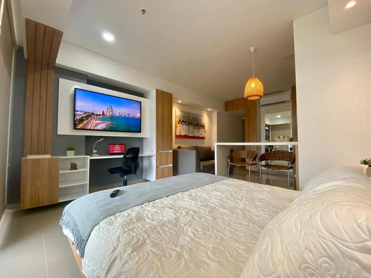 Appartamento Moderno Apartasuite Cartagena Beach Vista Piscina, Cienaga Y Aeropuerto