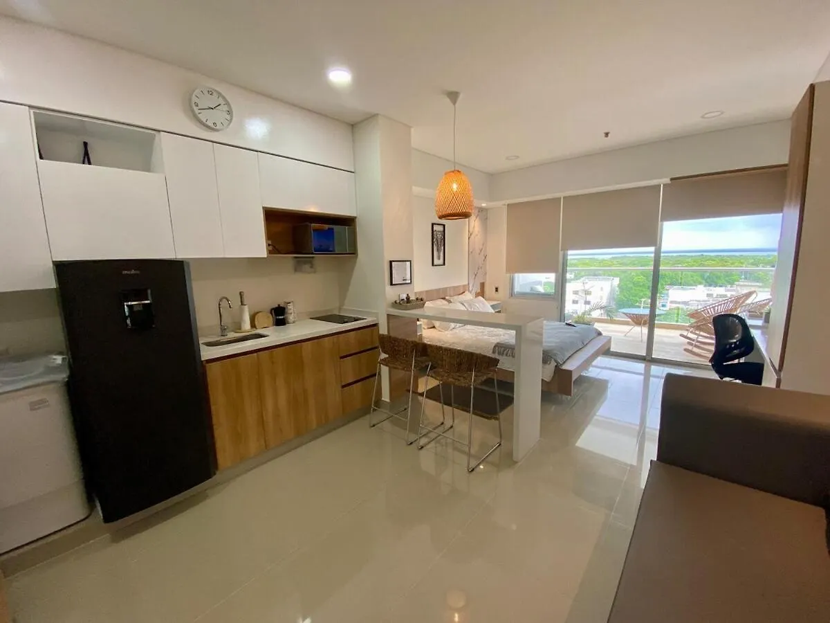 Appartamento Moderno Apartasuite Cartagena Beach Vista Piscina, Cienaga Y Aeropuerto
